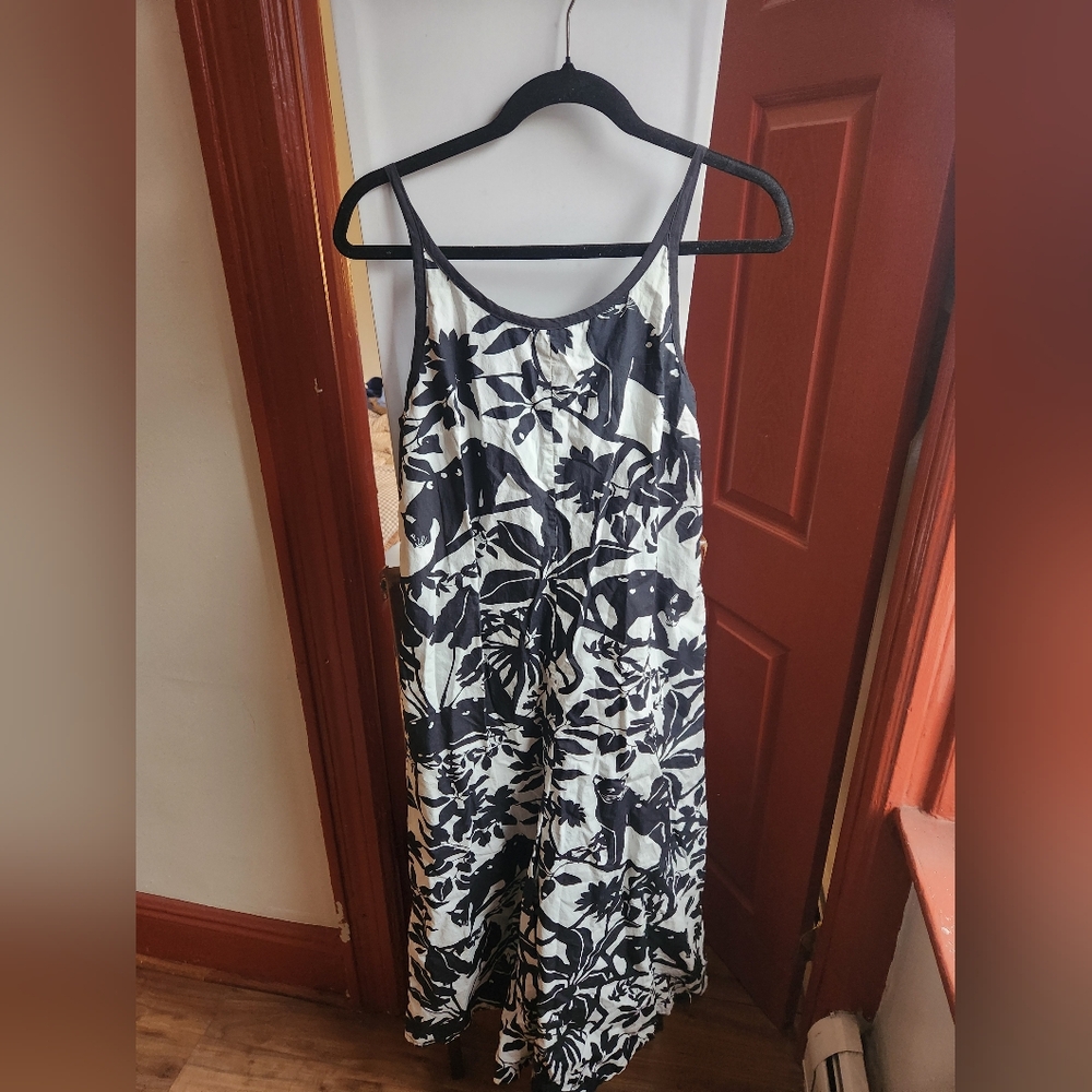 Black and White Anthropologie Jumpsuit